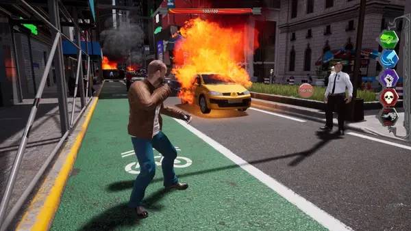 Иллюстрация уровня EVAN QUEST с деталями окружения