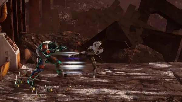 Иллюстрация уровня Exsys с деталями окружения