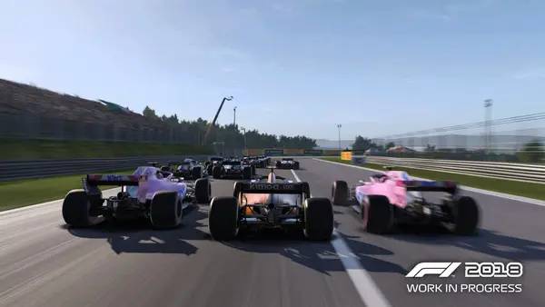 Иллюстрация уровня F1 2018 с деталями окружения