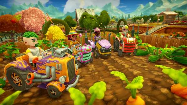 Иллюстрация уровня Farm Together 2 с деталями окружения