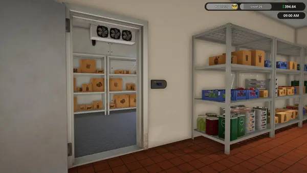 Иллюстрация уровня Fast Food Simulator с деталями окружения