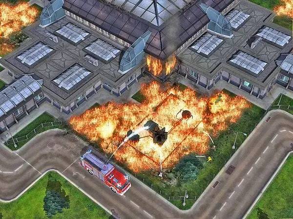 Иллюстрация уровня Fire Department 3 с деталями окружения