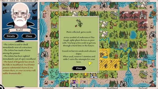 Иллюстрация уровня Fireside Hero с деталями окружения