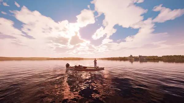 Иллюстрация уровня Fishing Sim World  Bass Pro Shops Edition с деталями окружения