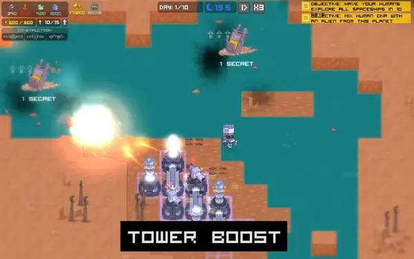 Иллюстрация уровня Freaking Meatbags с деталями окружения