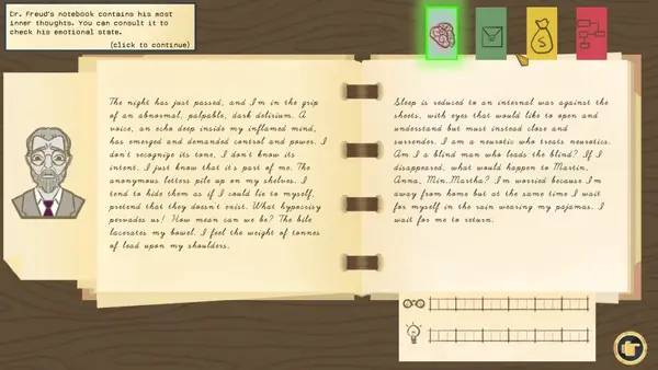 Иллюстрация уровня Freud's Bones-the game с деталями окружения