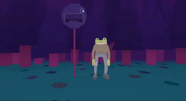 Иллюстрация уровня Frog Detective 2  The Case of the Invisible Wizard с деталями окружения