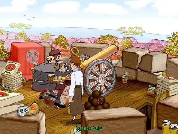 Иллюстрация уровня Gilbert Goodmate and the Mushroom of Phungoria с деталями окружения