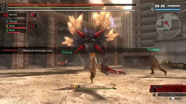 Иллюстрация уровня GOD EATER Resurrection с деталями окружения