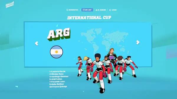 Иллюстрация уровня Golazo! Soccer League с деталями окружения