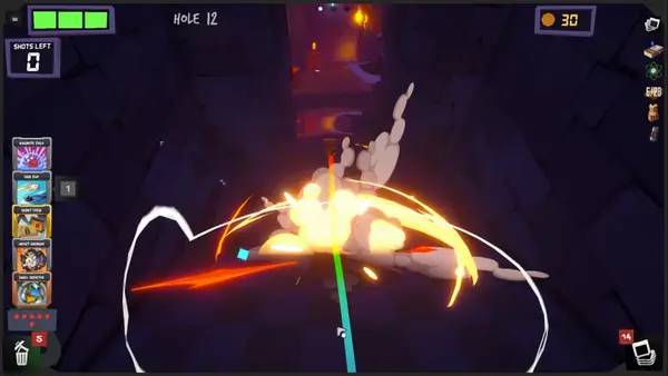 Иллюстрация уровня Golfie с деталями окружения