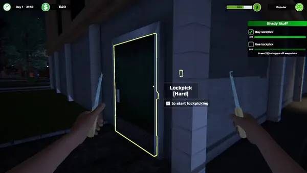 Иллюстрация уровня Gym Manager с деталями окружения