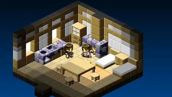 Иллюстрация уровня Hakoniwa Explorer Plus с деталями окружения