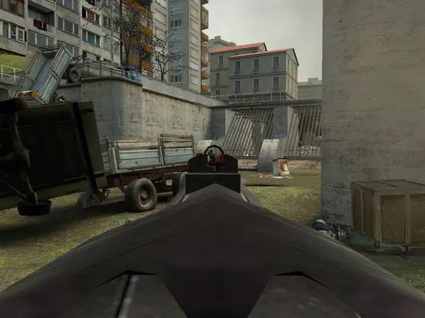 Иллюстрация уровня Half-Life 2 - SMOD с деталями окружения