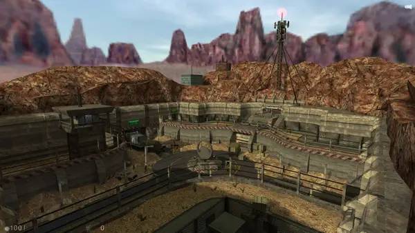 Иллюстрация уровня Half-Life Echoes с деталями окружения