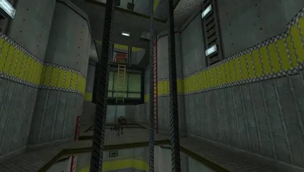 Иллюстрация уровня Half-Life Insecure с деталями окружения