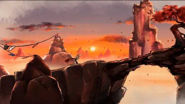 Иллюстрация уровня Han'yo с деталями окружения