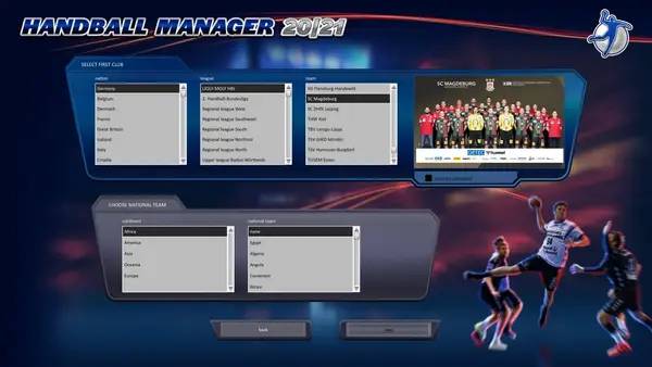 Иллюстрация уровня Handball Manager 2021 с деталями окружения