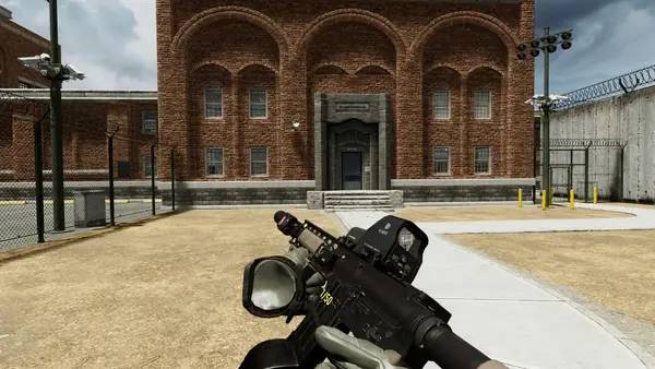 Иллюстрация уровня Hard Night VR с деталями окружения