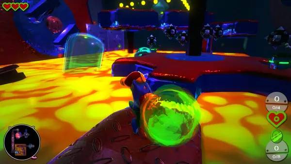 Иллюстрация уровня Heart Chain Kitty с деталями окружения