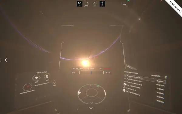 Иллюстрация уровня HELLION с деталями окружения