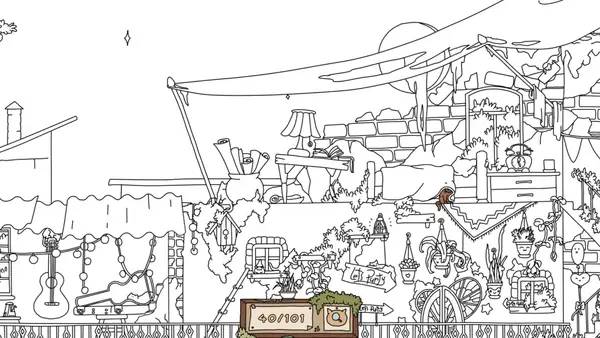 Иллюстрация уровня HIDDEN CATS The last of cats с деталями окружения