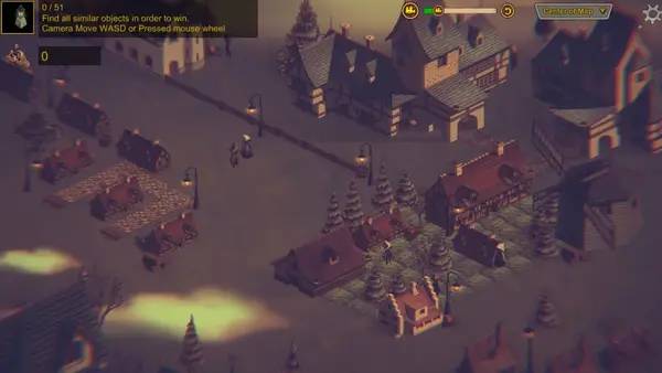 Иллюстрация уровня Hidden Ghost Town 2 с деталями окружения