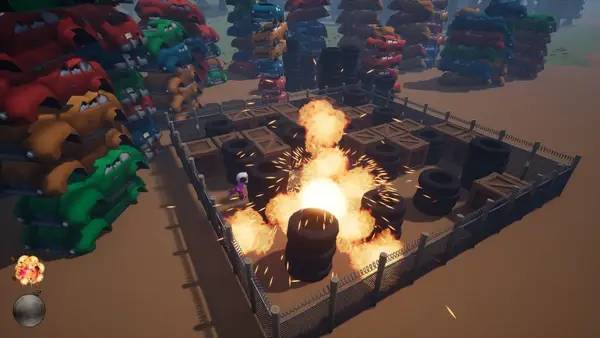 Иллюстрация уровня Hide and go boom с деталями окружения