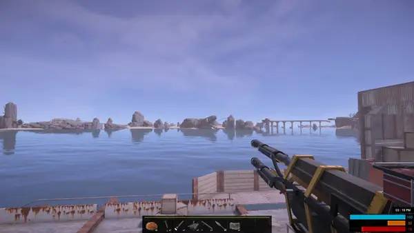 Иллюстрация уровня Hide and Hold Out - H2o с деталями окружения