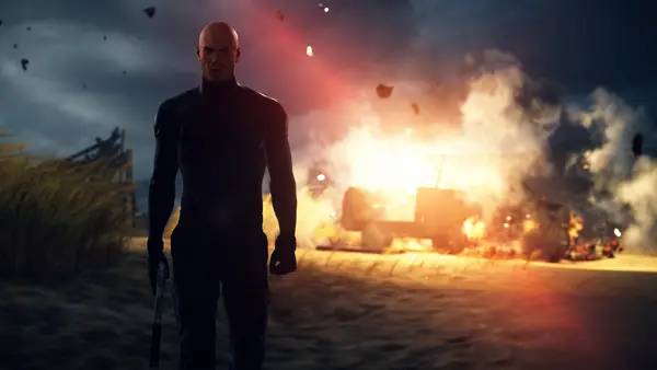 Иллюстрация уровня HITMAN 3 с деталями окружения