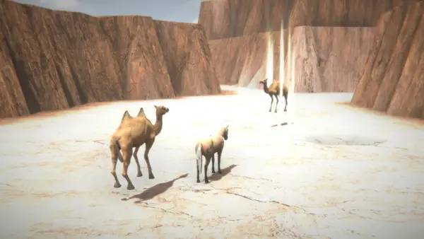 Иллюстрация уровня Horse and Go Seek с деталями окружения