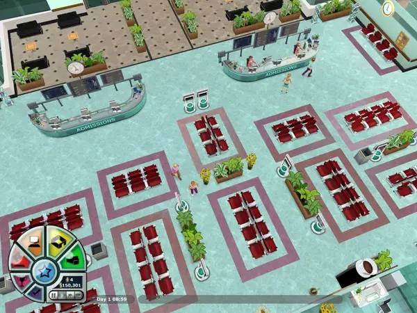 Иллюстрация уровня Hospital Tycoon с деталями окружения