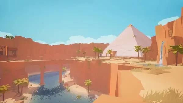 Иллюстрация уровня Hourglass с деталями окружения