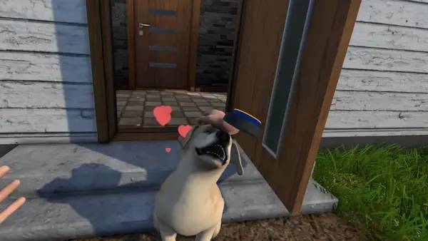 Иллюстрация уровня House Flipper Pets VR с деталями окружения