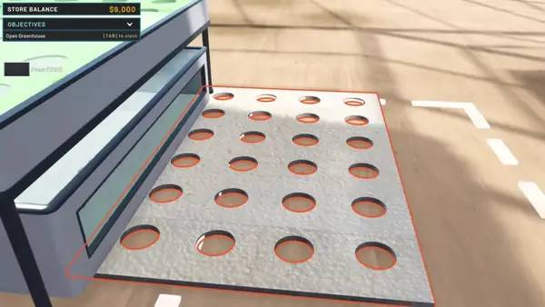 Иллюстрация уровня Hydroponics Farm and Store Simulator с деталями окружения