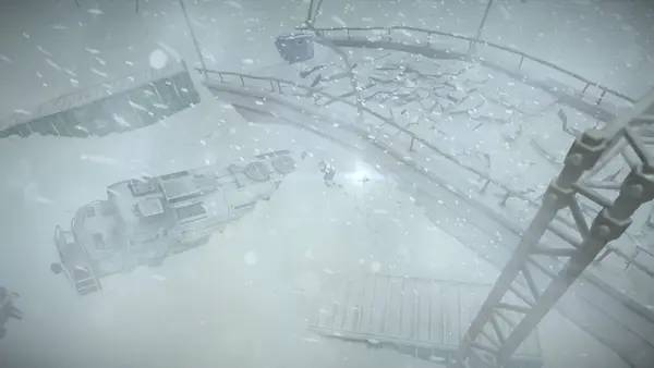 Иллюстрация уровня Impact Winter с деталями окружения