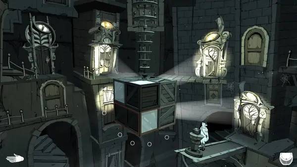 Иллюстрация уровня Iris Fall с деталями окружения