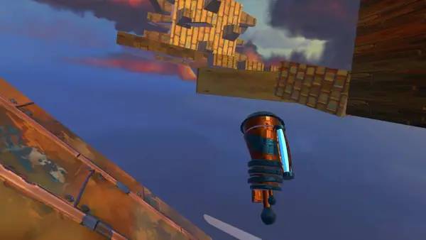 Иллюстрация уровня JETBOUNCE с деталями окружения