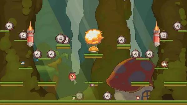 Иллюстрация уровня JJBoom с деталями окружения