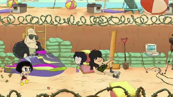 Иллюстрация уровня Jorel’s Brother and The Most Important Game of the Galaxy - Complete Edition с деталями окружения