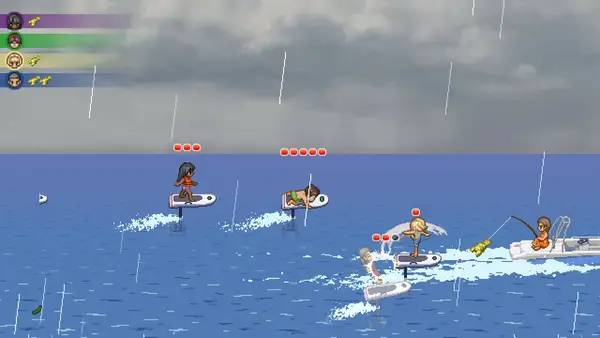 Иллюстрация уровня Just A To the Moon Series Beach Episode с деталями окружения