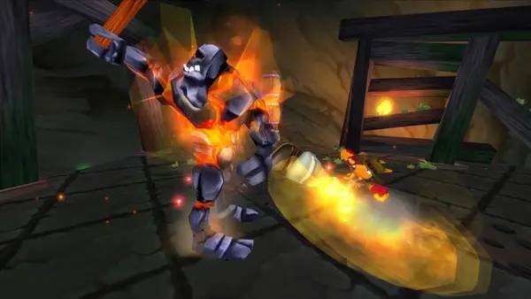 Иллюстрация уровня Kao the Kangaroo  Mystery of the Volcano (2005 re-release) с деталями окружения