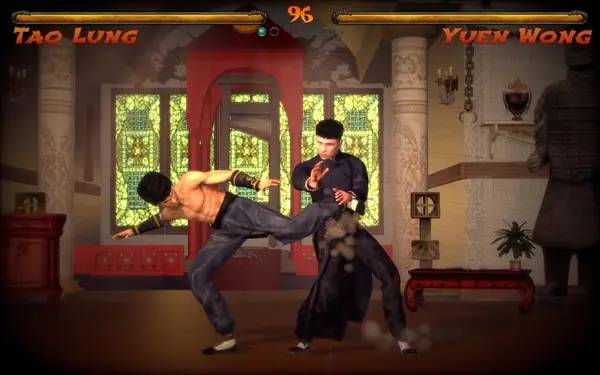 Иллюстрация уровня Kings of Kung Fu с деталями окружения
