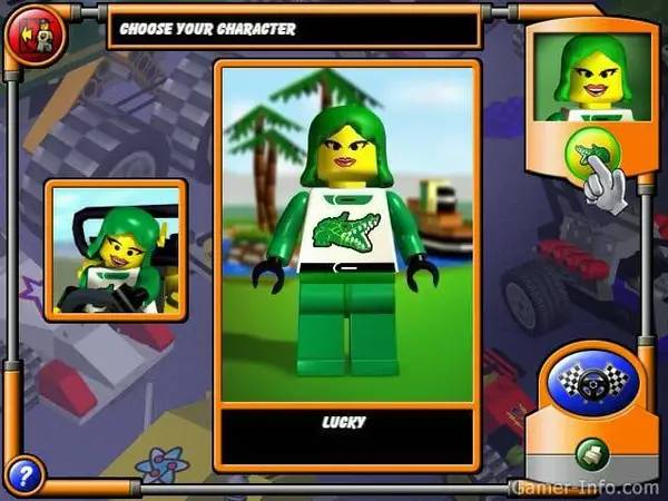 Иллюстрация уровня Lego Stunt Rally с деталями окружения