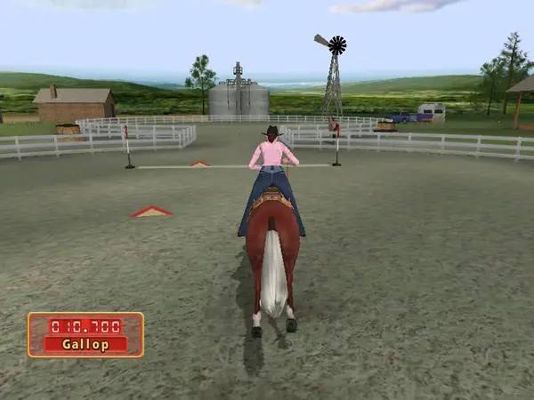 Иллюстрация уровня Let's Ride! Silver Buckle Stables с деталями окружения