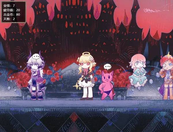 Иллюстрация уровня Let's work! Angel sauce ~Angel's life in the devil's labor camp~ с деталями окружения