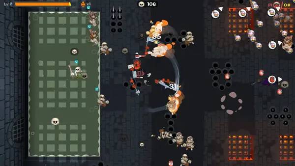 Иллюстрация уровня Letter Lancers с деталями окружения