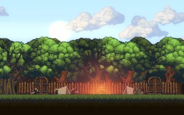 Иллюстрация уровня Life is Hard с деталями окружения