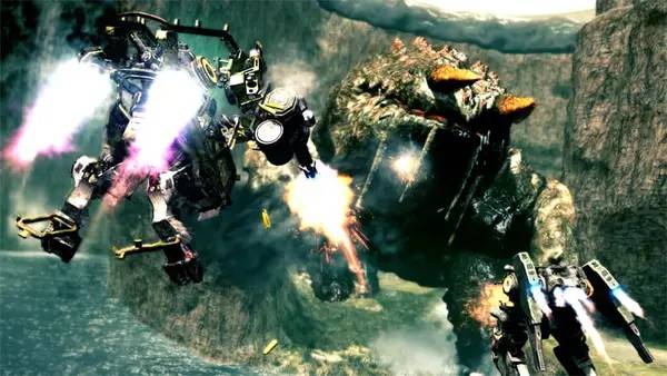 Иллюстрация уровня Lost Planet 2 с деталями окружения