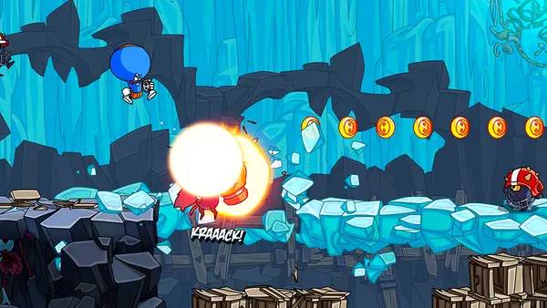 Иллюстрация уровня Lost Socks Naughty Brothers с деталями окружения